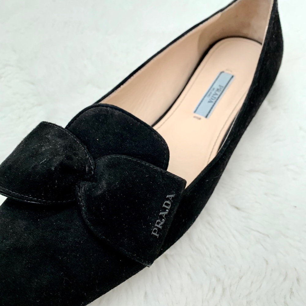 Prada bow flat sz 38 - Picture 3 of 6